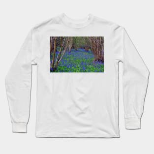 Bluebell Woods Bluebells Basildon Park Reading Berkshire Long Sleeve T-Shirt